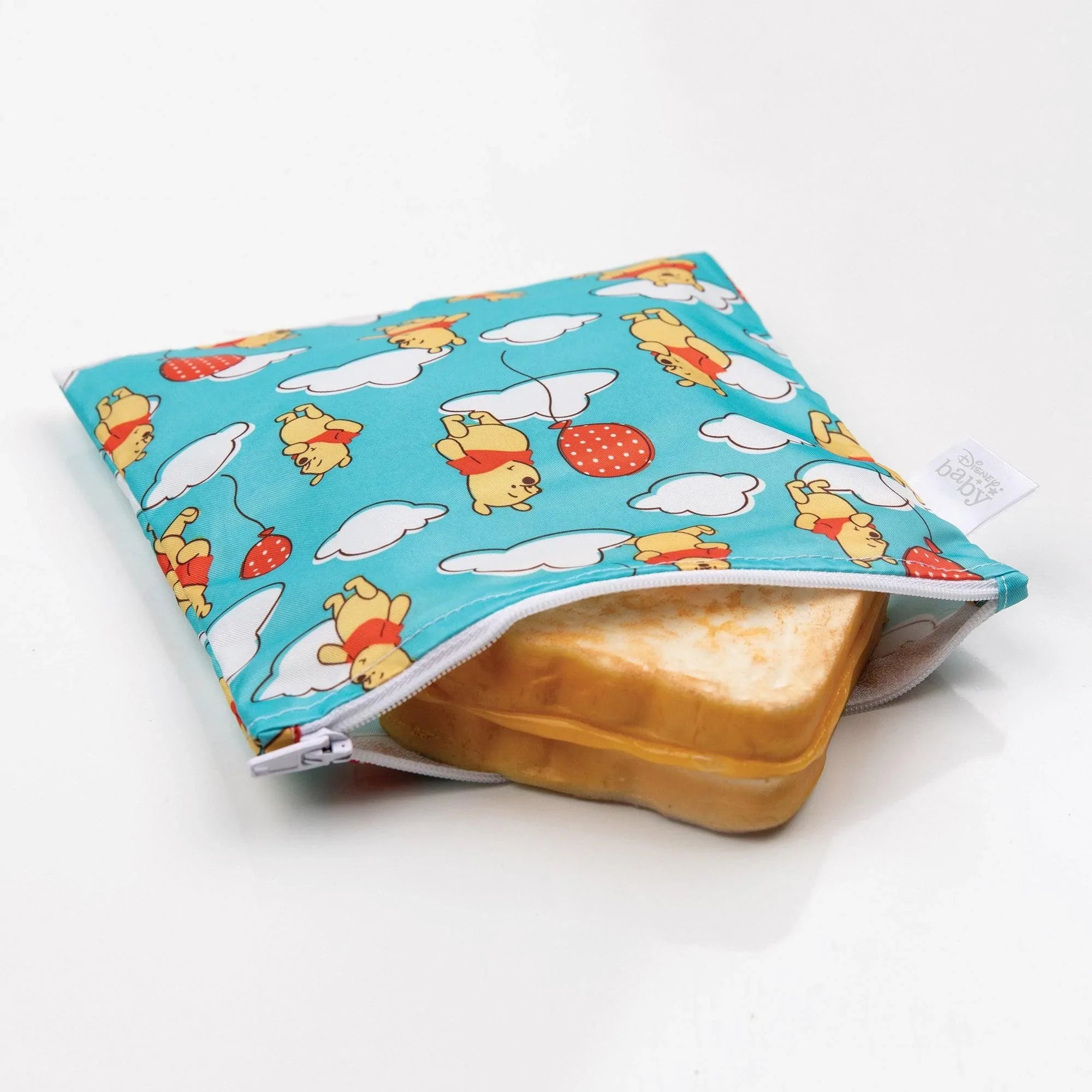 Reusable Snack Bag, Large: Winnie the Pooh Balloons