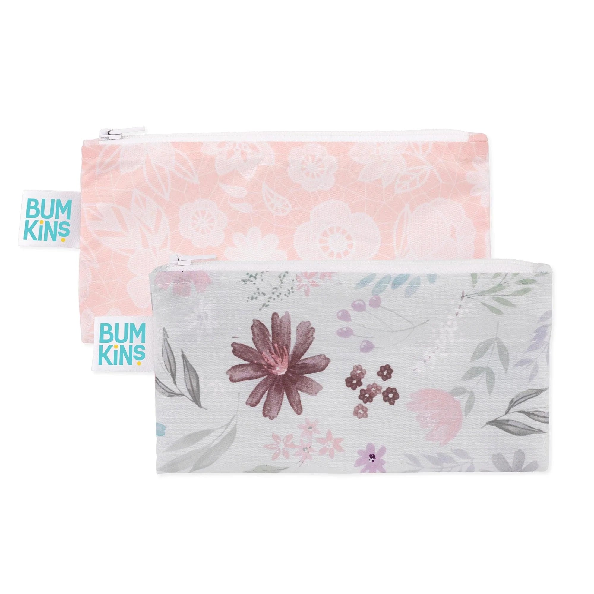 Reusable Snack Bag, Small 2-Pack: Floral & Lace