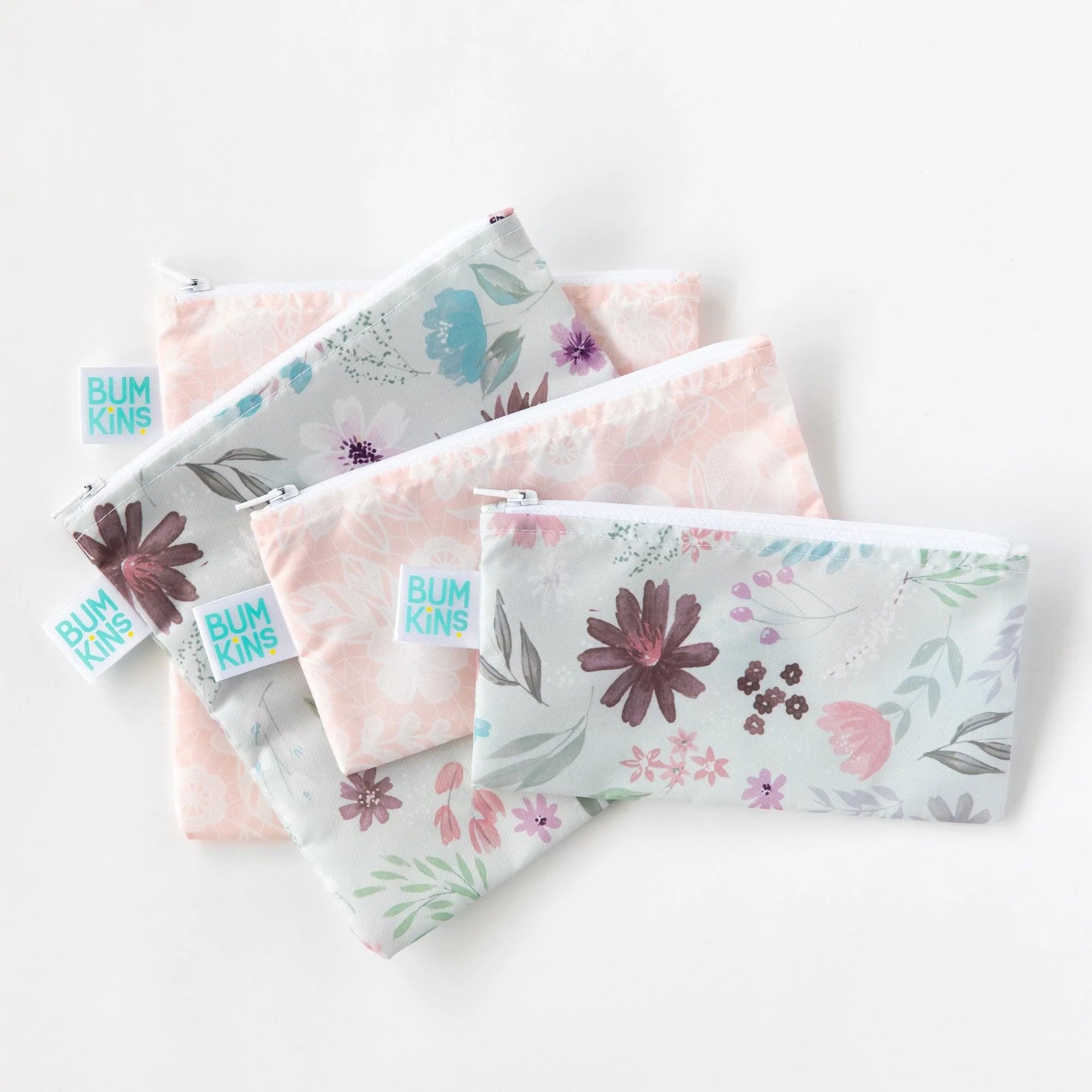 Reusable Snack Bag, Small 2-Pack: Floral & Lace