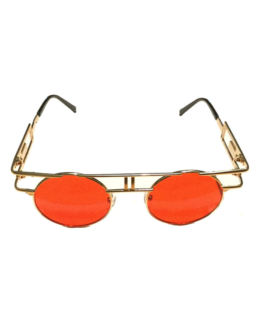 Round Retro Frame Sunglasses