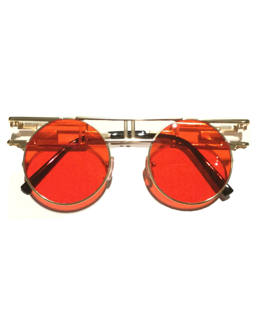 Round Retro Frame Sunglasses