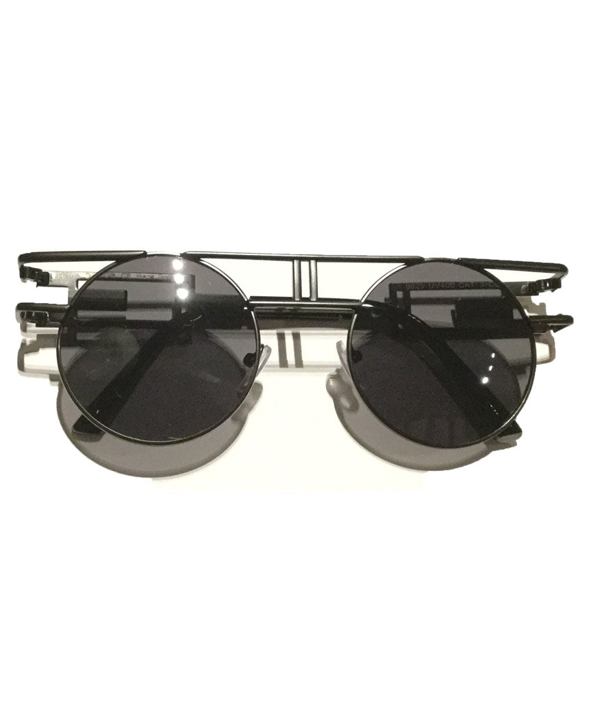 Round Retro Frame Sunglasses