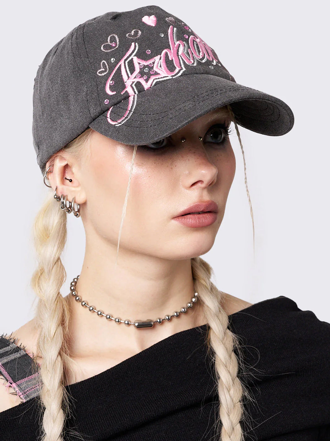 SASSY SWEETHEART RHINSTONE BASEBALL CAP