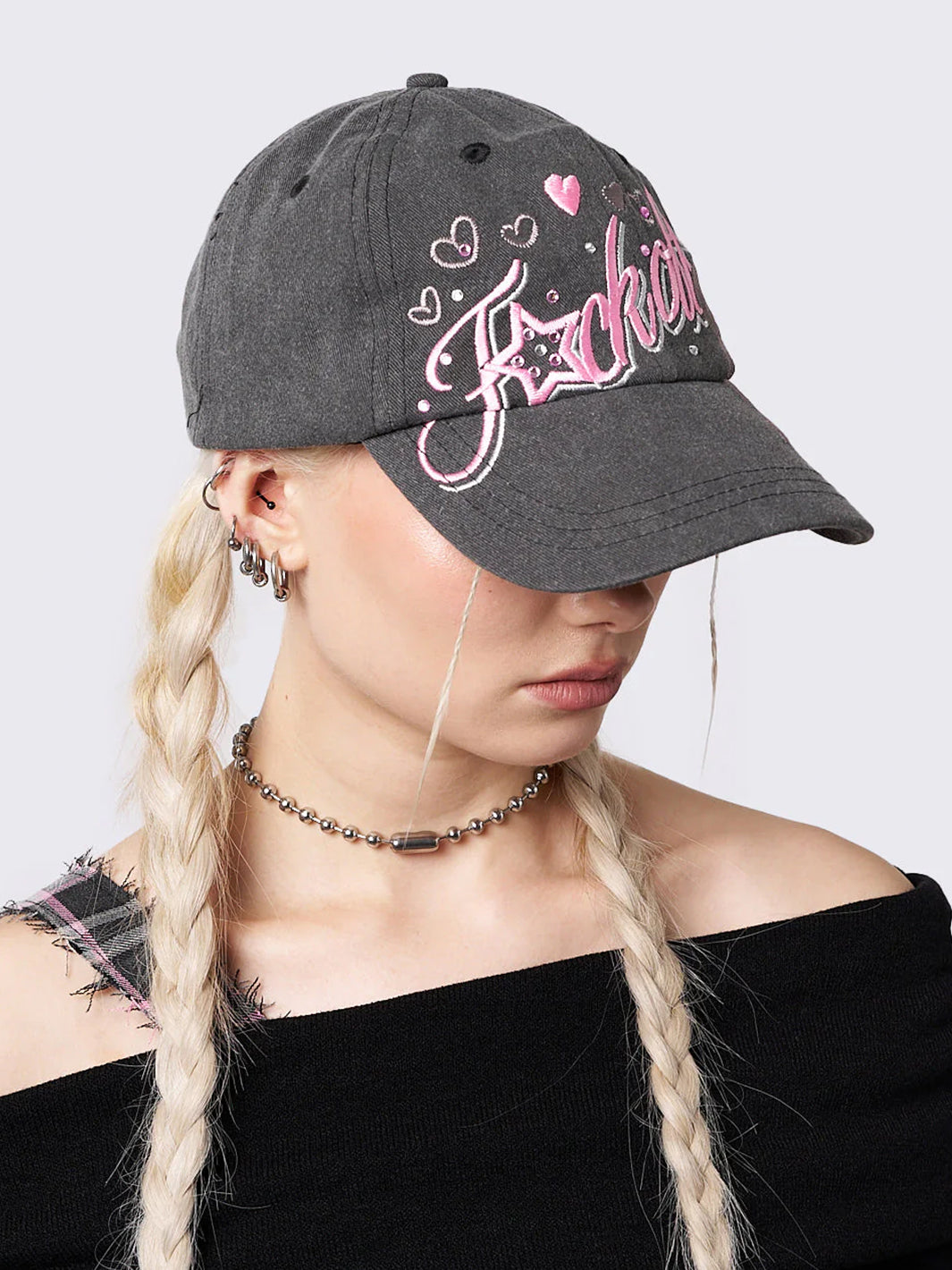 SASSY SWEETHEART RHINSTONE BASEBALL CAP