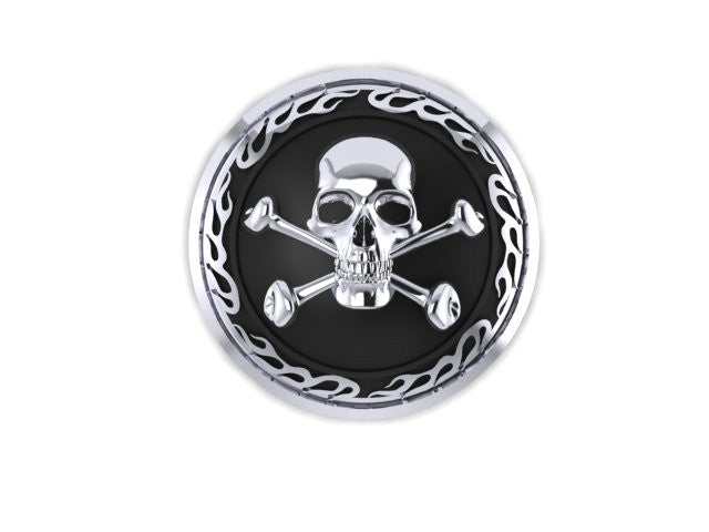 Skull and Cross Bone Motorcycle Gas Cap