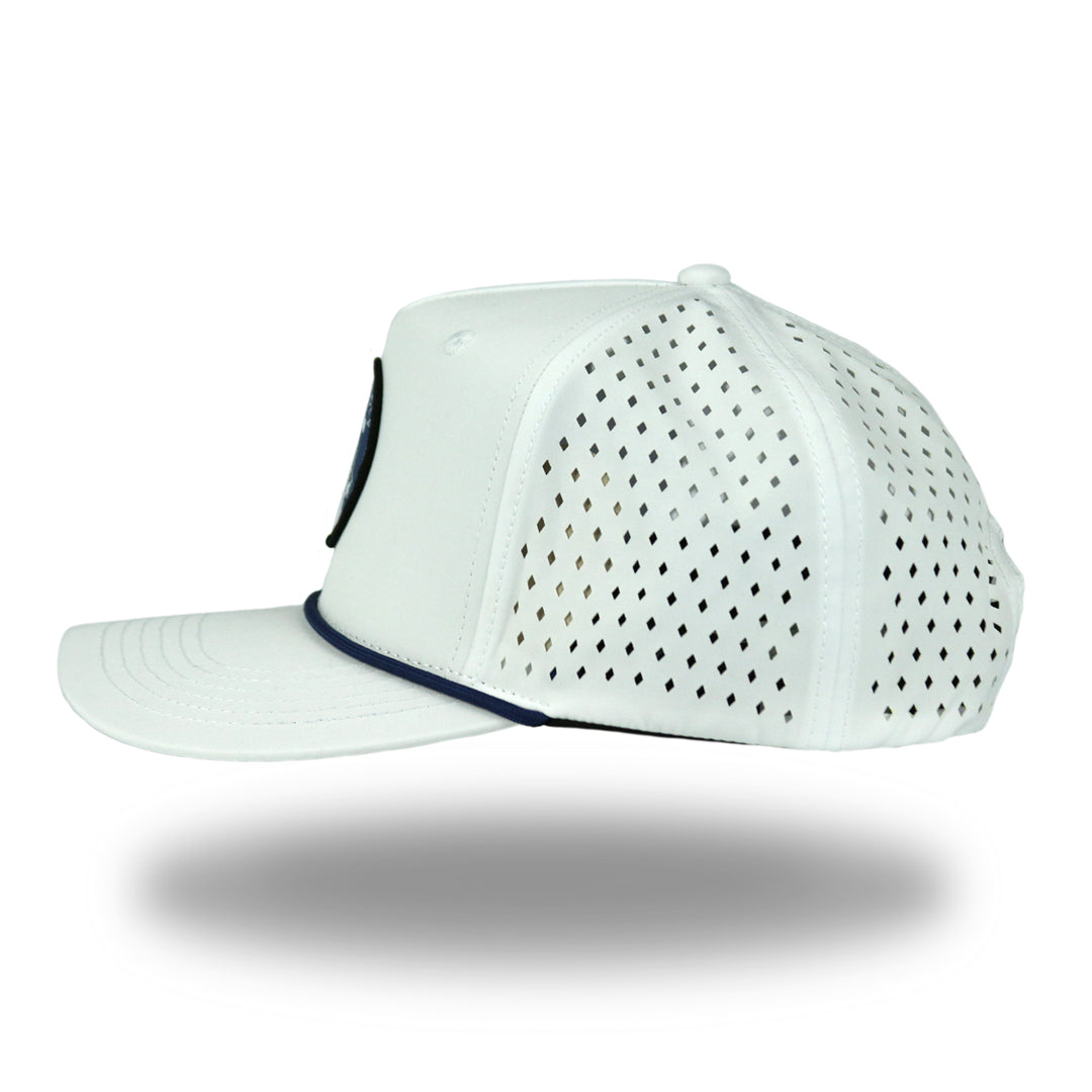 Snow Cap Fade - OGA 5 Panel Snapback - Snow Cap White