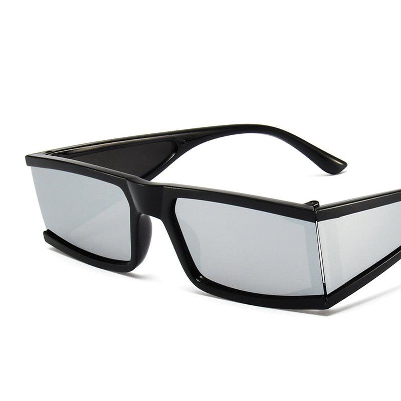 Square Punk Sunglasses Retro Mirror Vintage Sunglasses