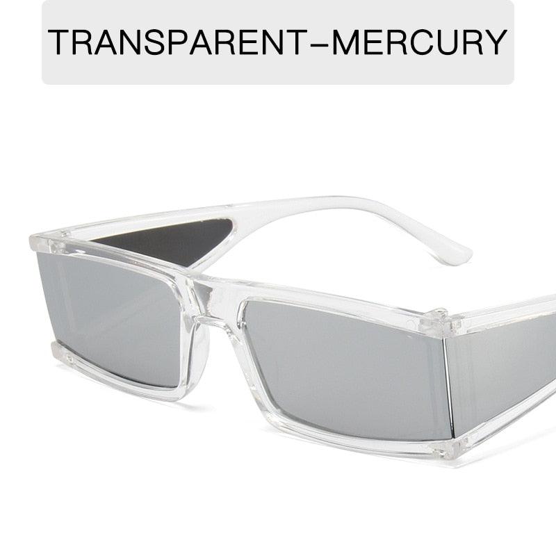 Square Punk Sunglasses Retro Mirror Vintage Sunglasses