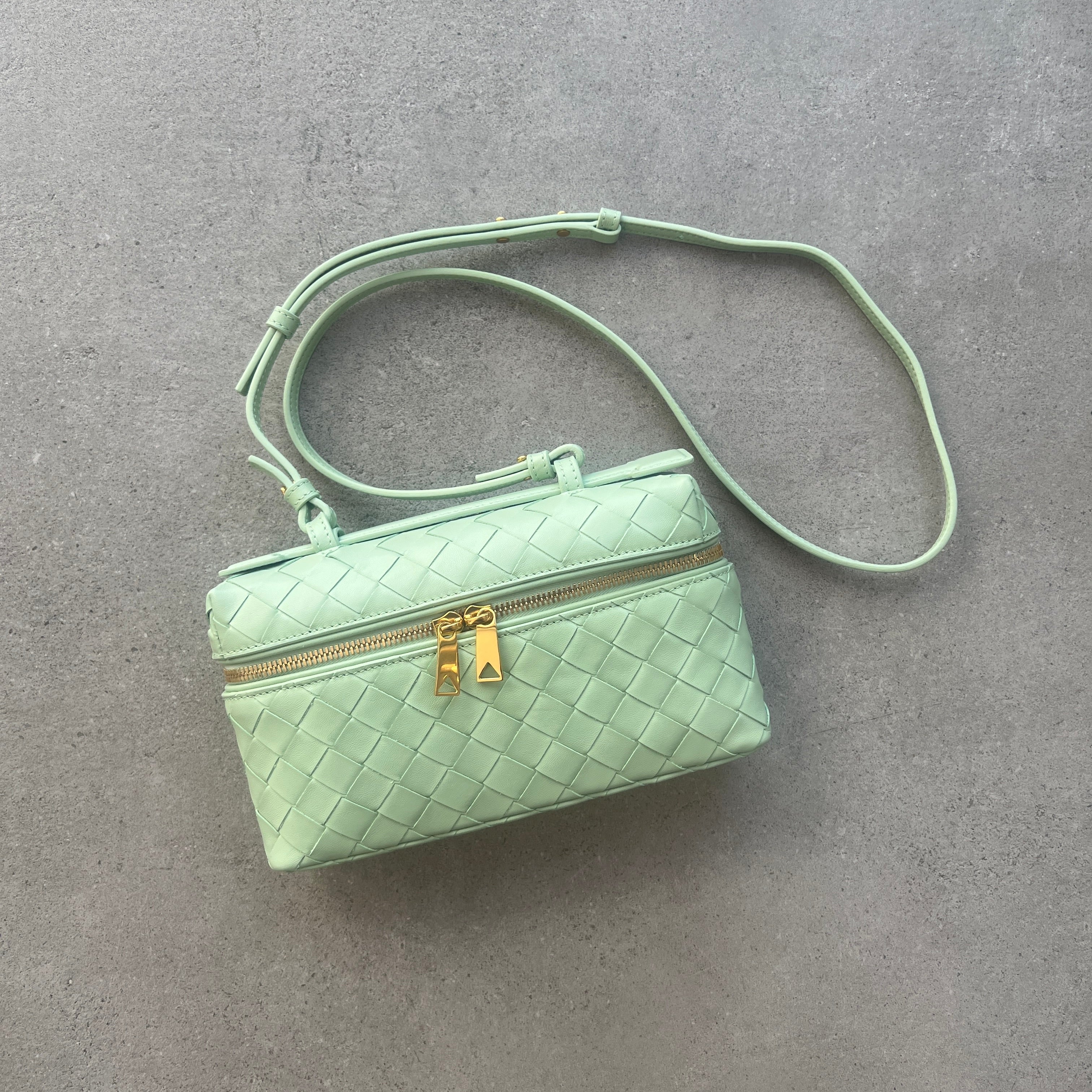 Vanity Top Handle Crossbody, Mint