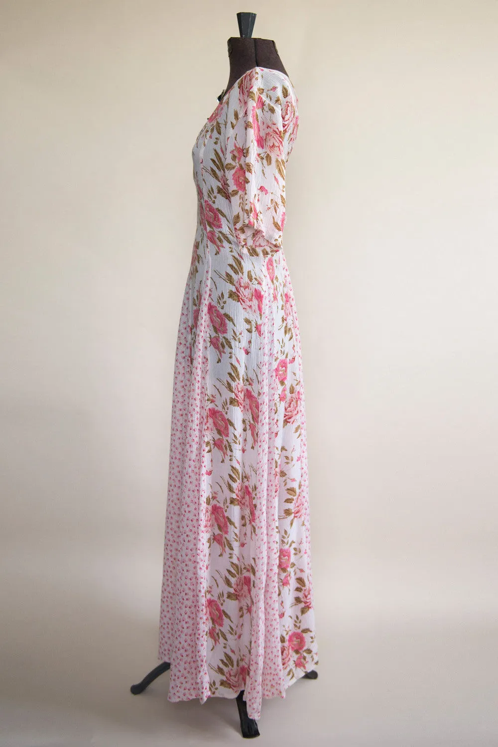 Vintage Women’s Dresses - Pretty in Pink Flowers Dress