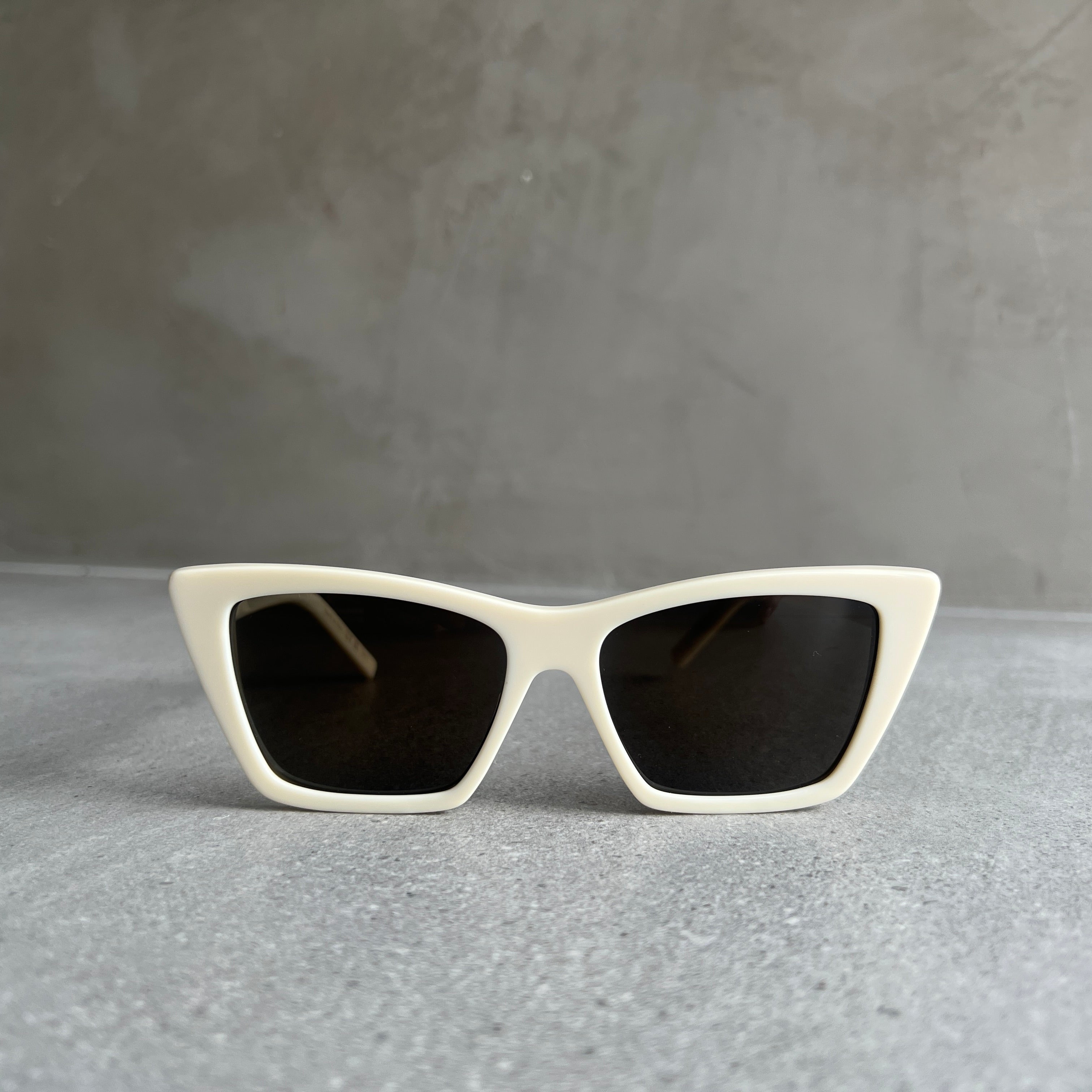 YSL SL276 Mica Large Sunglasses, Ivory