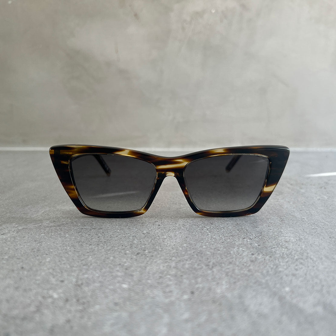 YSL SL276 Mica Sunglasses, Havana Tiger