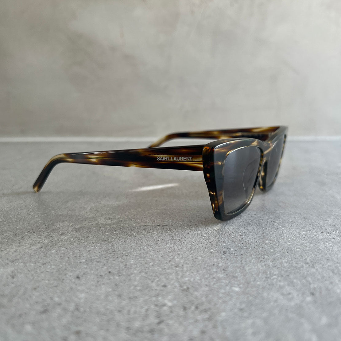 YSL SL276 Mica Sunglasses, Havana Tiger